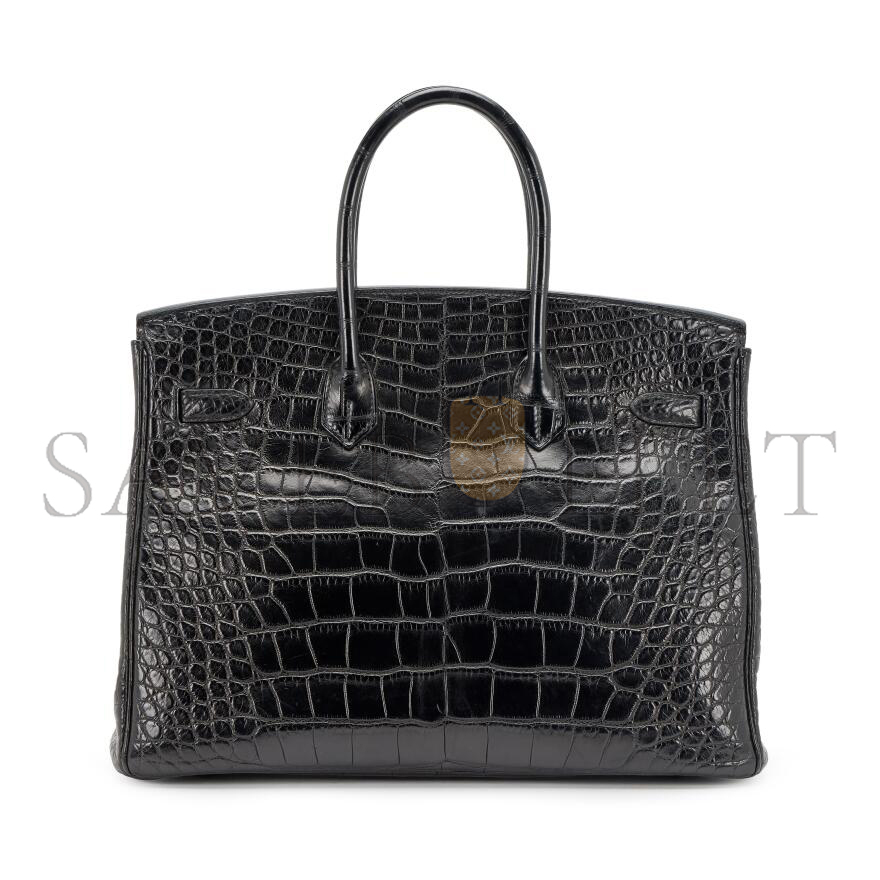 H**mes MASTER BIRKIN 35 SO BLACK MATTE ALLIGATOR (35*25*18cm)